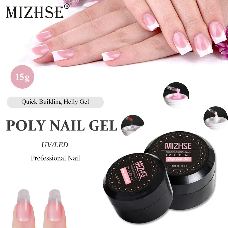 MIZHSE полигель для ногтей Набор создания французский дизайн Камуфляжный цвет