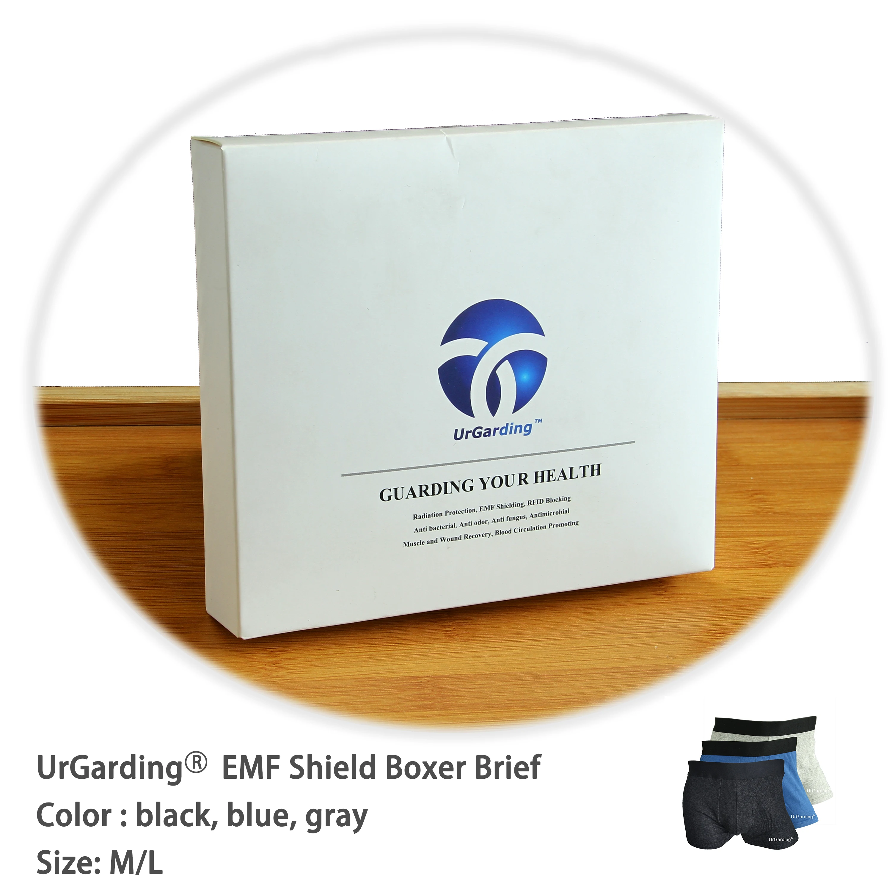

UrGarding EMF Shielding Men's Underwear/Color Blue