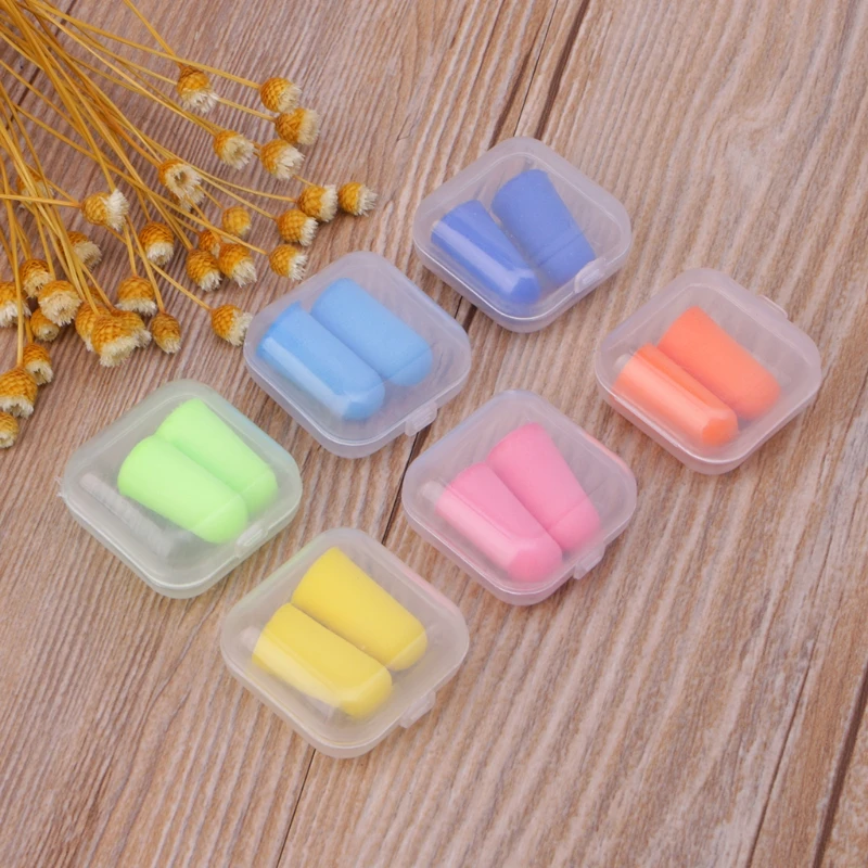 

1Pair Soft Silicone Ear Plugs Sleeping Hearing Protection Noise Reduction G2AC