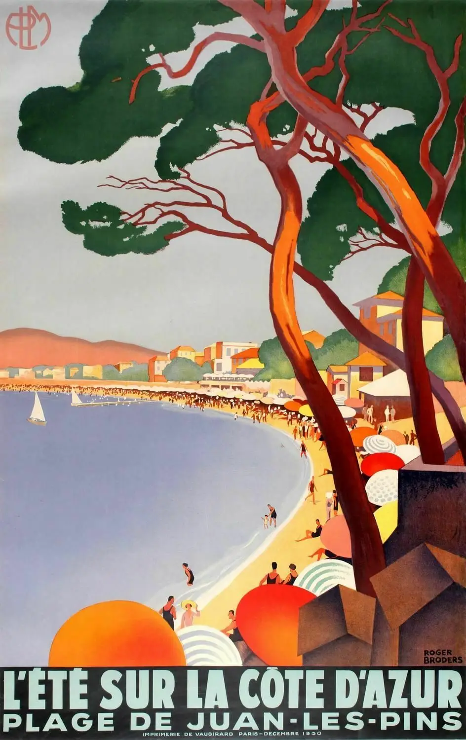 Фото Винтажный Шелковый постер 24x36 дюймов с рисунком лазурного берега | Дом и сад