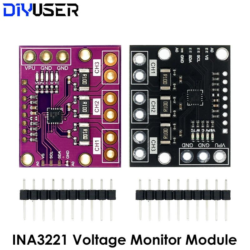 Трехканальный модуль INA3221 высокостороннее измерение шунт и монитор напряжения