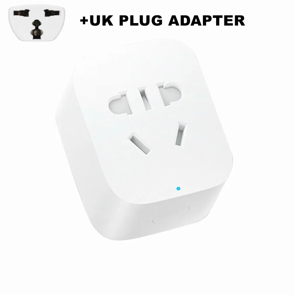 ADD UK PLUG Xiaomi mijia умная розетка WiFi Беспроводная дистанционная розетка адаптер питания и выключения с телефоном Прямая поставка - Цвет: ADD UK PLUG