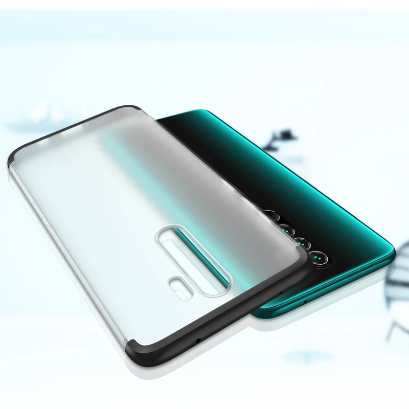 Для redmi note 8 Pro Чехол тонкий жесткий PC полупрозрачный матовый защитный чехол
