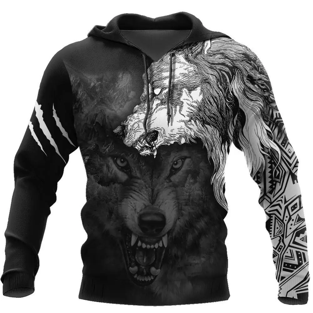 

Wolf Spirit Tattoo 3D Over Printed Men Hoodies Sweatshirt Unisex Streetwear Zipper Pullover Casual Jacket Tracksuit KJ0198