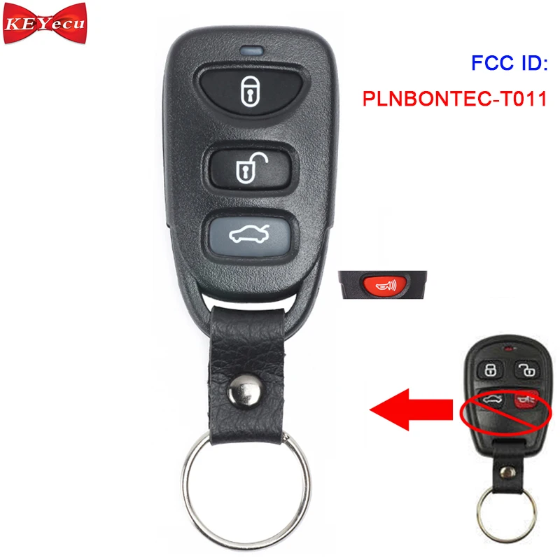 KEYECU для Kia Optima Spectra 2003 2004 2005 Модернизированный дистанционный Fob FCC ID: PLNBONTEC T011|Ключ