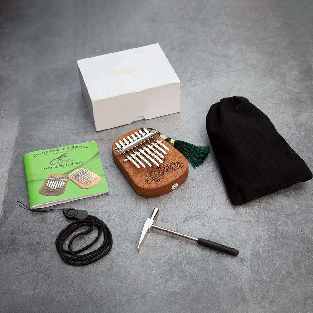 GECKO 8 клавиш пальчиковая Kalimba большой палец пианино портативная клавиатура для