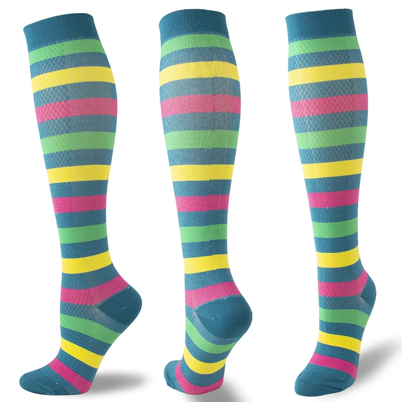 

Compression Stockings 15-20 MmHg Graduated Women's Slim Beauty Leg Prevent Varicose Veins Sports Men Running Long Socks