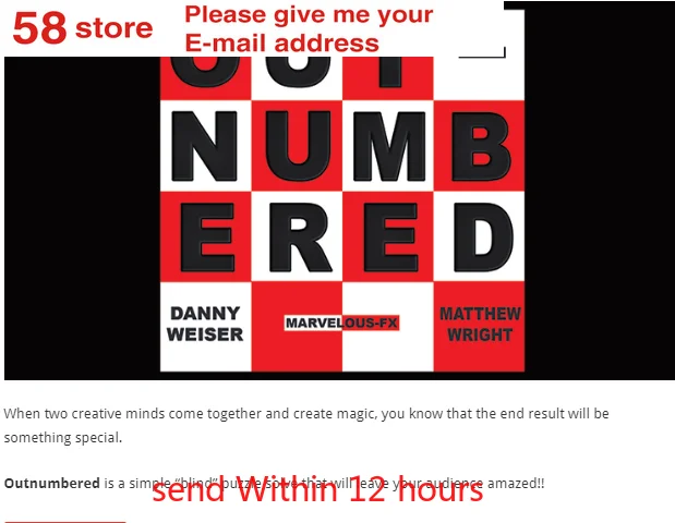 

Outnumbered by Danny Weiser and Matthew Wright magic tricks