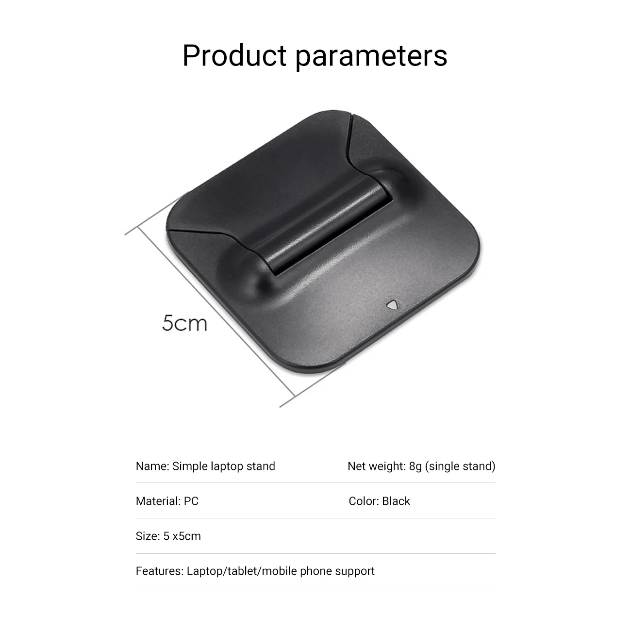 

2pcs Mini Portable Computer Holder Invisible Adjustable Notebook Stand Universal Desktop Cooling Pad Laptop Bracket
