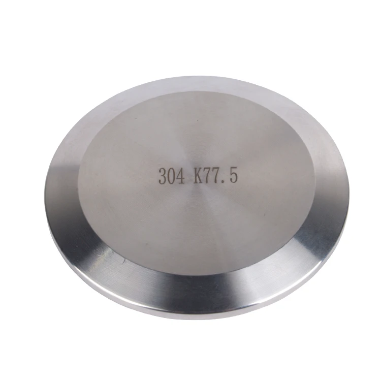 

304 Stainless Steel Sanitary Tri Clamp Solid End Cap Sanitary Pipe Fitting for Homebrew, 1" 1.5" 2" 2.5" 3" 3.5" 4" 5" 6" 7" 8"