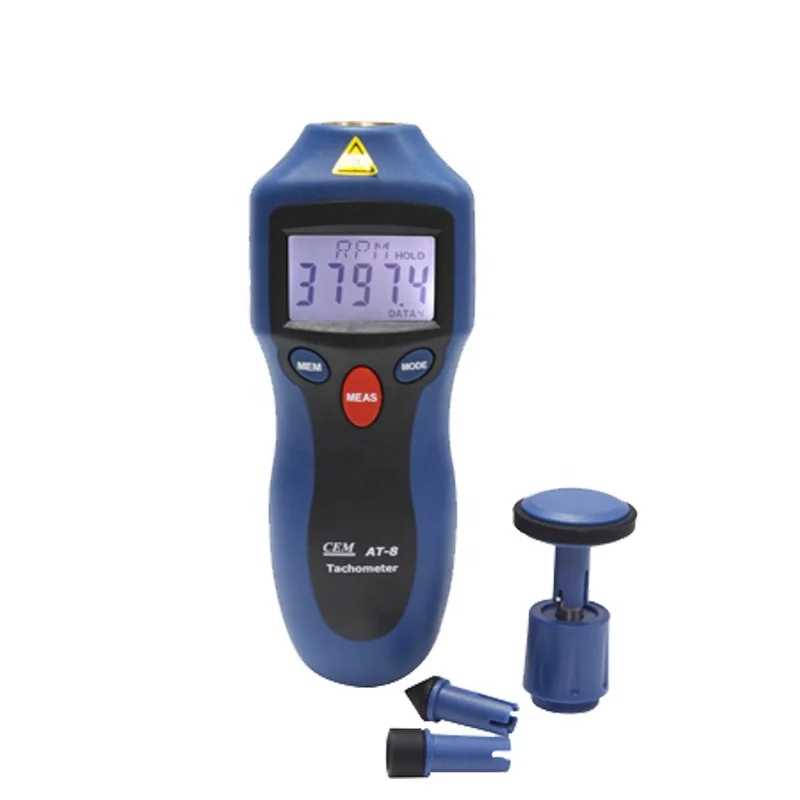 

AT-8 Digital Tachometer RPM speed measurements non-contact universal digital Tachometers