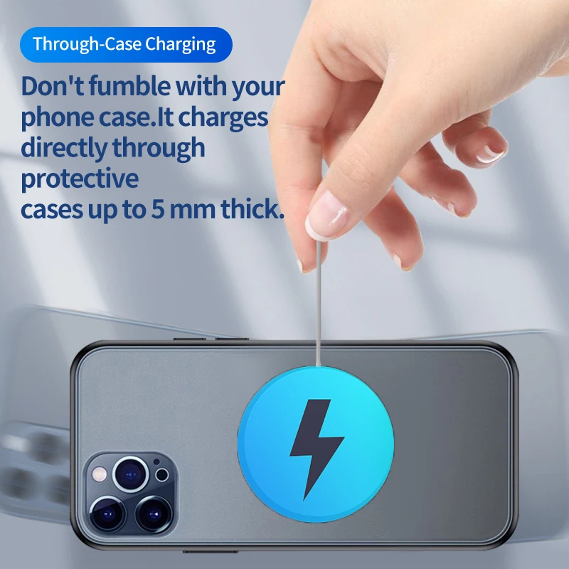 15w magnetic wireless charger for iphone 12 pro max 12pro qi fast charger for iphone 12 mini usb c pd adapter magsafing free global shipping