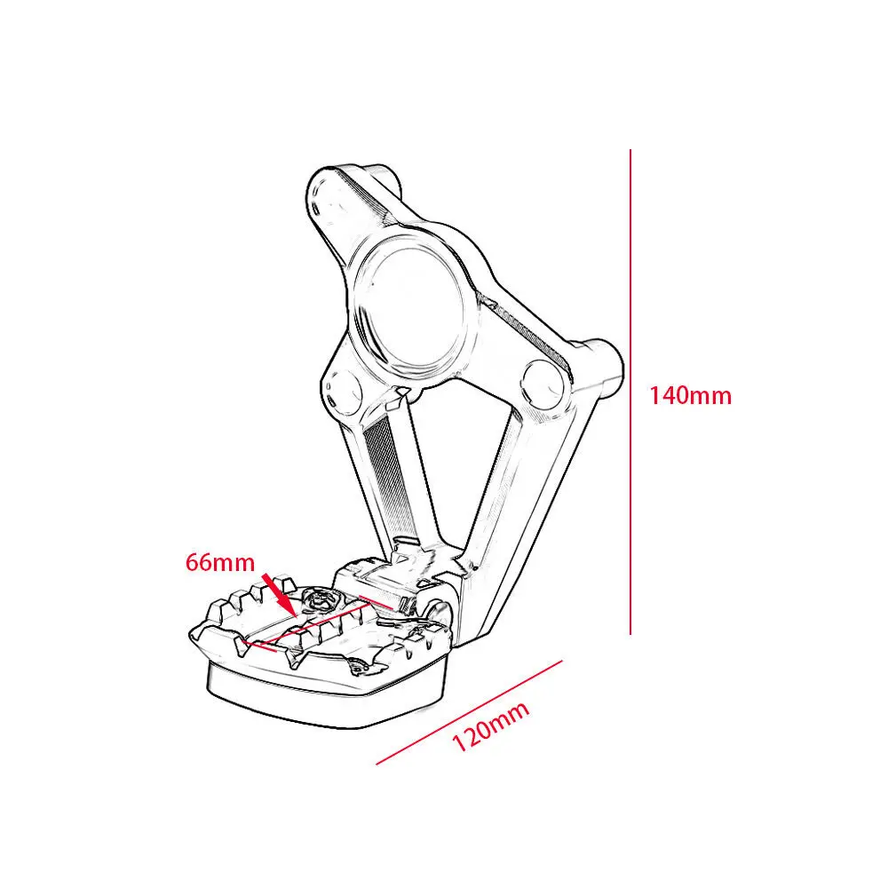 Алюминиевые Складные Задние подножки с ЧПУ для мотоцикла Пассажирские Honda X ADV XADV