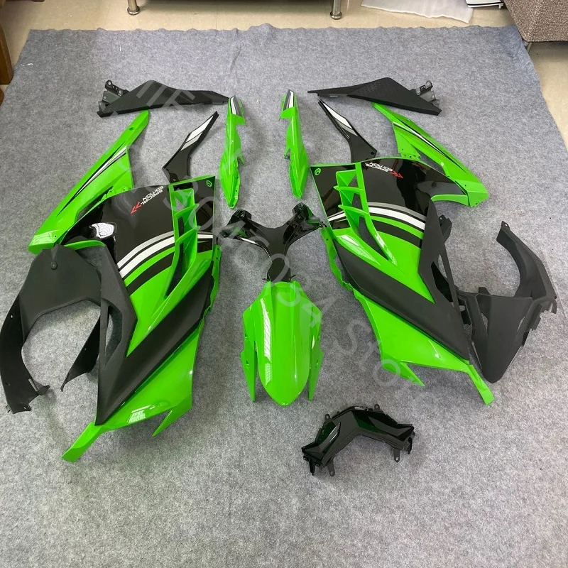 

Fairings ABS Injection Mold green black Bodywork Fairing Kit For KAWASAKI NINJA300 NINJA 300 2013-2015 13 14 15