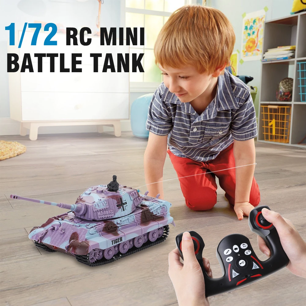 Мини 1/72 Р/У Танки игрушка 8-канальный мини пульт дистанционного управления Управление Р/У танки автомобиля гусеничный приводной Танк игрушка для детей Рождественский подарок