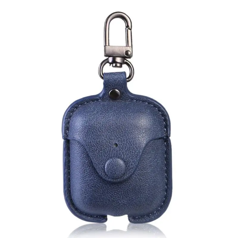 

Protective Case for airpods Leather Earphone Cover Storage Bag Keychain 203A