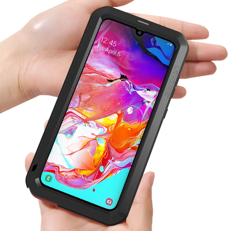 Металлический Чехол Love Mei для samsung Galaxy A70, ударопрочный чехол для телефона samsung Galaxy A70 A705, Прочный чехол с защитой от падения