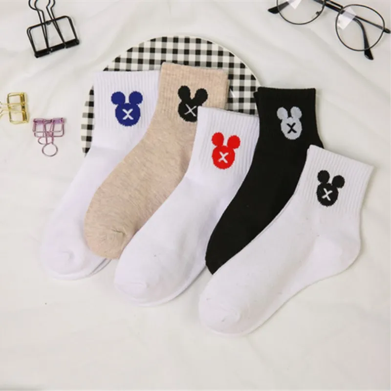 

Disney new tube socks cartoon Mickey cotton Korean version of the college style cute girl socks female socks
