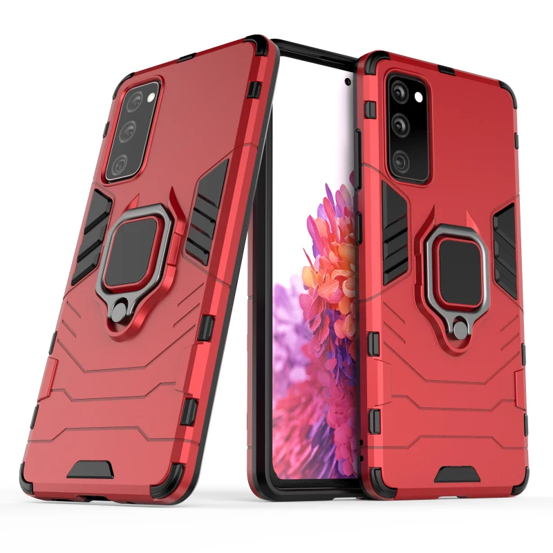 

Shockproof Armor Phone Case For Samsung Galaxy Note S10E S20 S8 S10 9 FE 20 S9 10 Plus Lite Pro Ultra 2020 Rugged Stand PC Cover