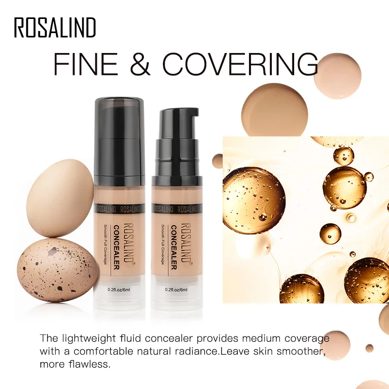 Корректор для консилера ROSALIND 6 мл видов цветов полное покрытие длительное