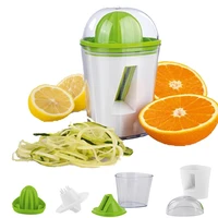 manual orange lemon juicer vegetable screw chopper radish cucumber grater combination kitchen vegetables and fruit tools
