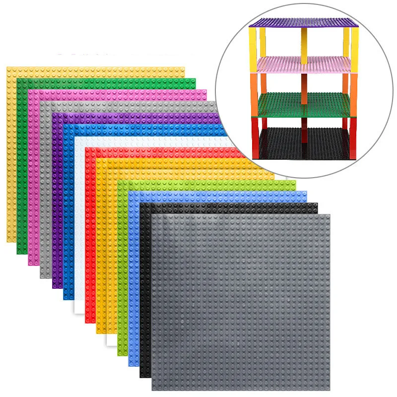 Hot 32*32 Dots Double-sided Baseplates Small Bricks DIY Building Blocks Base Plate Compatible with Legorreto City Figures | Игрушки и