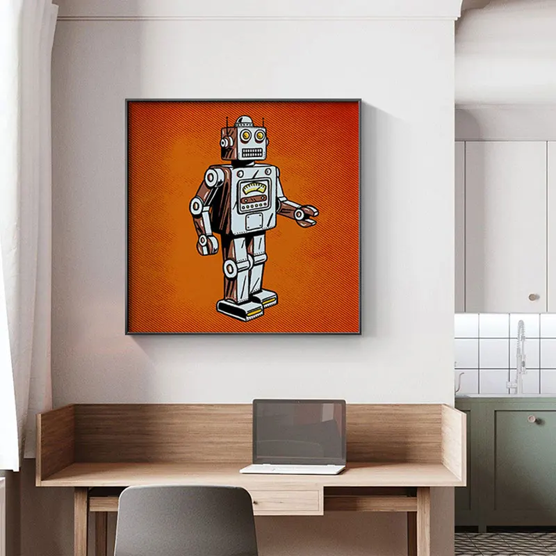 Абстрактный поп стиль Космос астронавт Холст Картина плакаты и печать