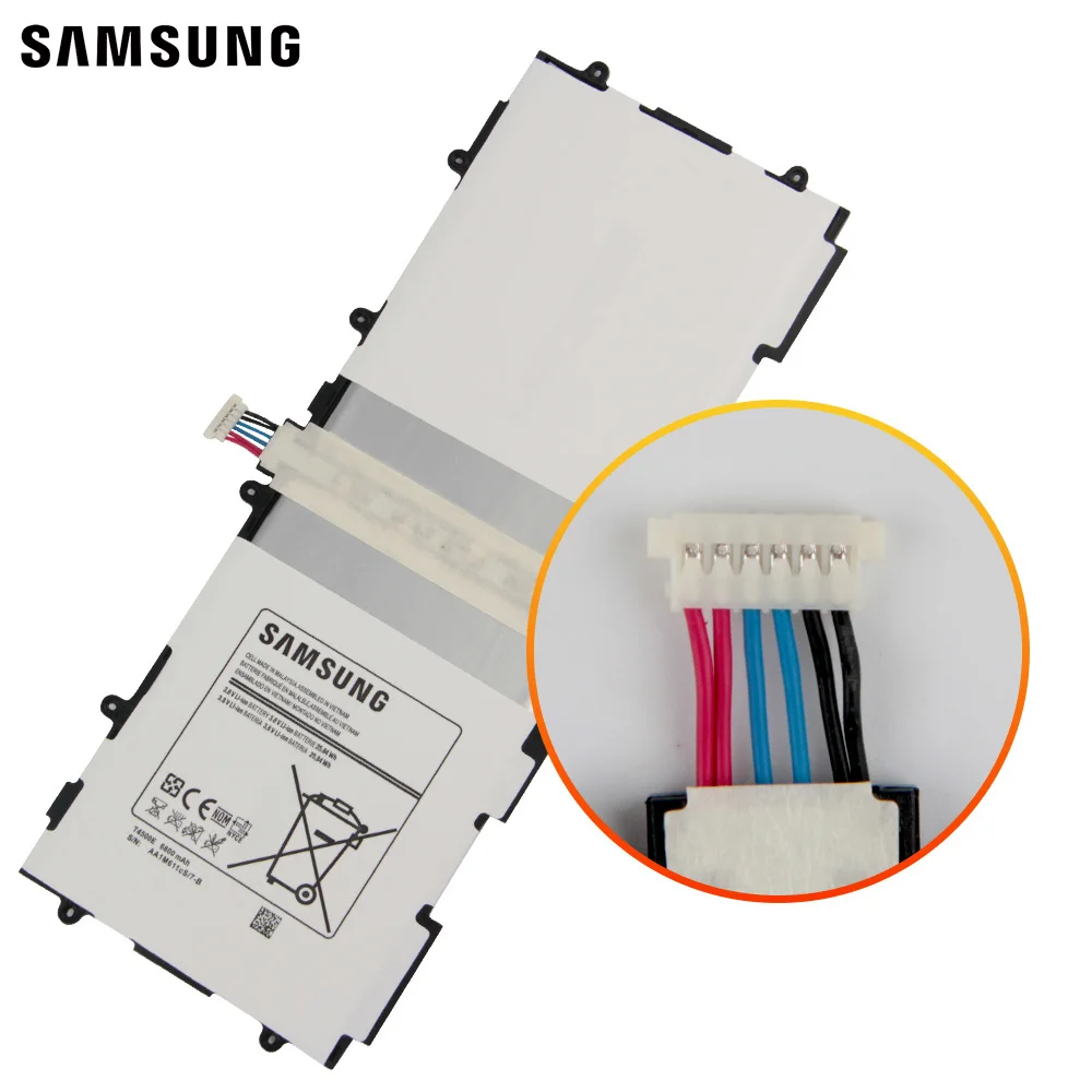 Samsung оригинальный сменный аккумулятор T4500E для GALAXY Tab3 P5200 P5210 P5220 T4500C T4500K планшет 6800