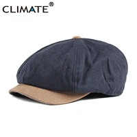 climate men newsboy cap beret hat vintage casual berets retro blank solid flat caps hat beret british style hat for men