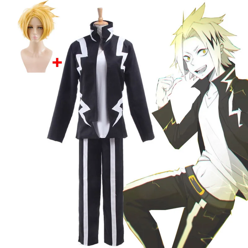 Костюм для косплея моя геройская Академия каминари дэнки из искусственных волос