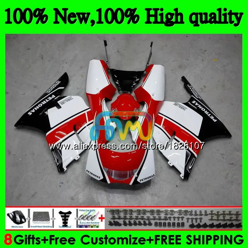 

3XV For YAMAHA Red white blk TZR-250 TZR250 92 93 94 95 96 97 126BS.2 TZR250RR RS TZR 250 1992 1993 1994 1995 1996 1997 Fairing