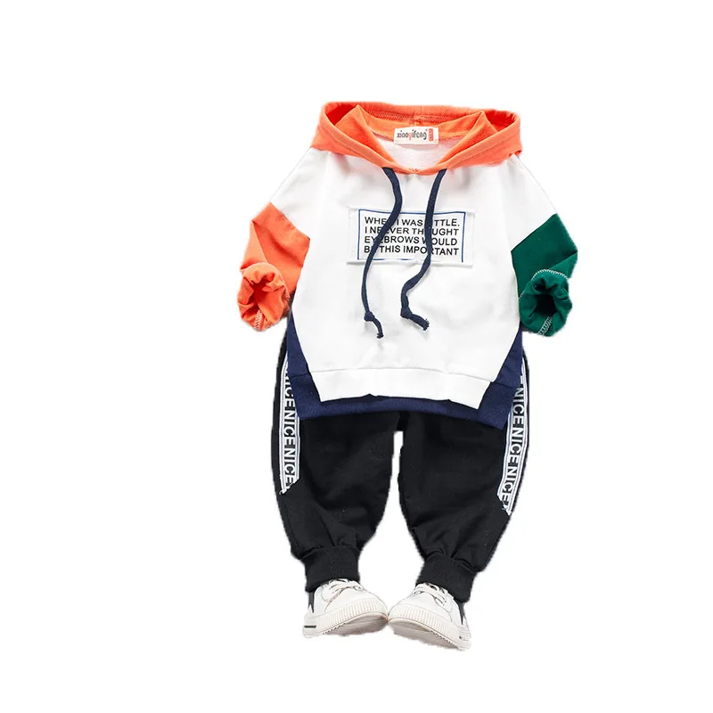 

Baby boys&girls clothes children tracksuit brand sport sets Hooded long sleeve t-shirt+pants 2pcs infant kids fall suit 2019