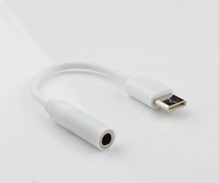 FDBRO type-C-3,5 мм кабель для наушников адаптер Usb 3,1 type C USB-C штекер 3,5 AUX аудио разъем для Xiaomi 6 Mi6 Letv 2 Pro - Цвет: Белый