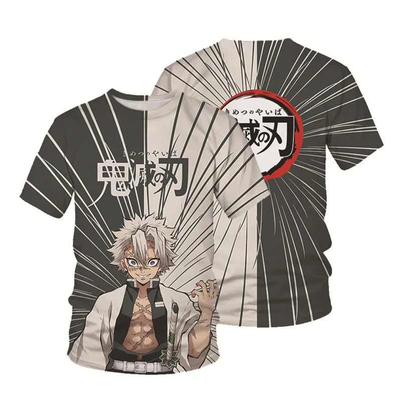 

Anime Clothes Demon Slayer Kimetsu No Yaiba Cosplay T-shirt Cartoon Kawaii Ulzzang Harajuku Summer Men Women Tops Tshirt