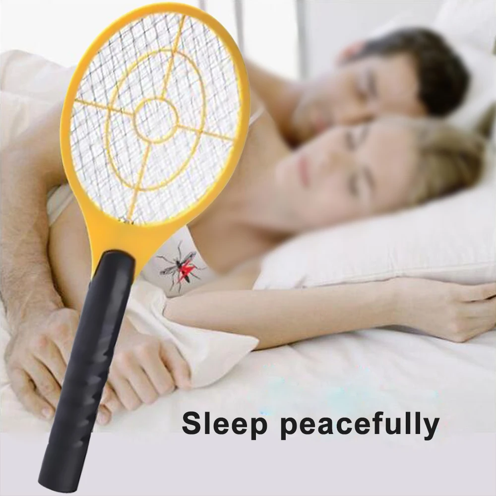 Электрическая ракетка ловушка для насекомых мухобойка москитов - Цена: 82,54 руб.