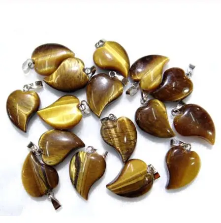Натуральный камень кварц кристалл тигровый глаз опал lapis бирюзы Сердце Подвески