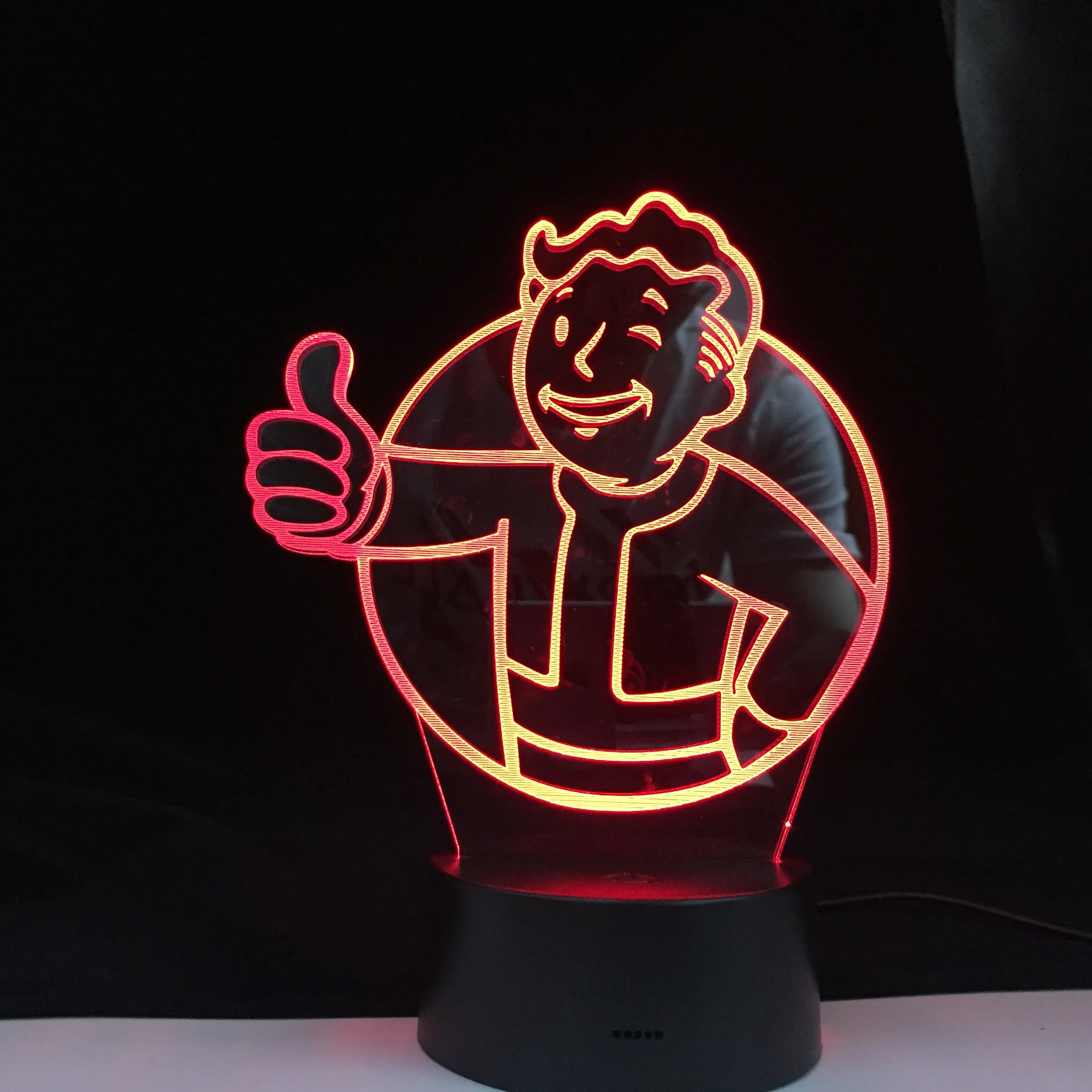 Ночник для детей Fallout Shelter меняющий цвета украшение детской спальни настольная