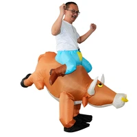 adult riding cattle bull inflatable costumes woman men halloween cosplay cartoon mascot doll party role play dress up outfit