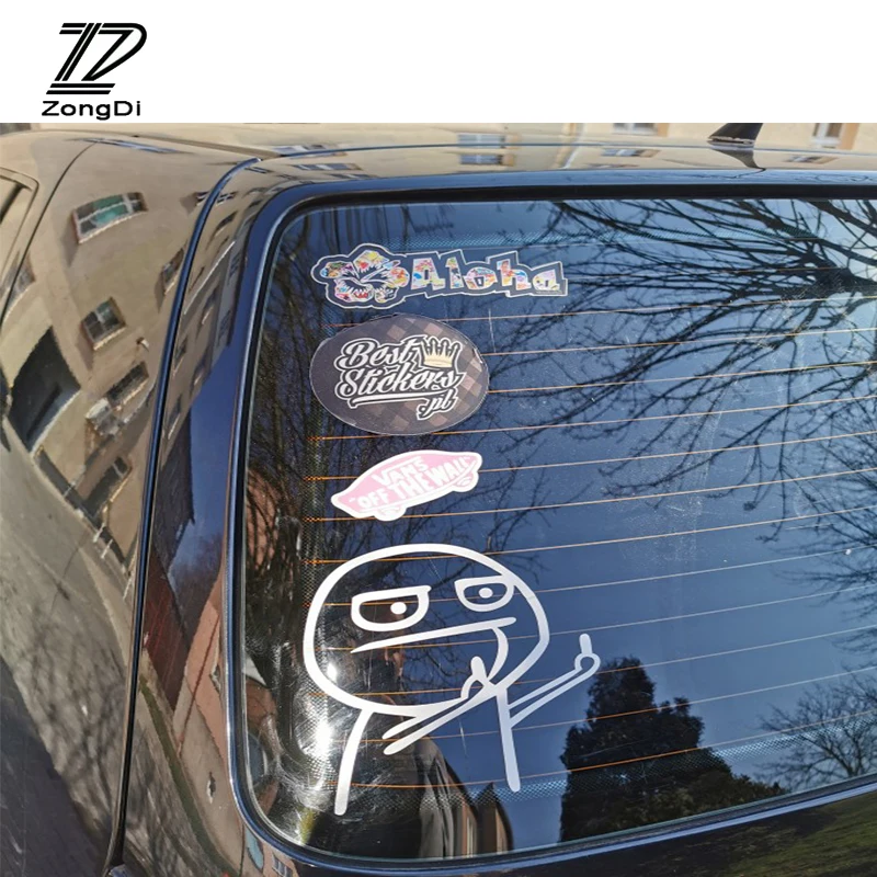 Стикер для автомобиля с забавным мультяшным JDM средним пальцем Toyota Corolla Chr Volkswagen VW
