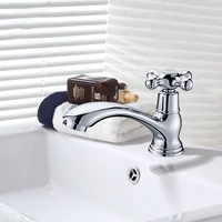 bathroom faucet wash basin faucet quick open cold water tap cross handle 12 bathroom cold water tap