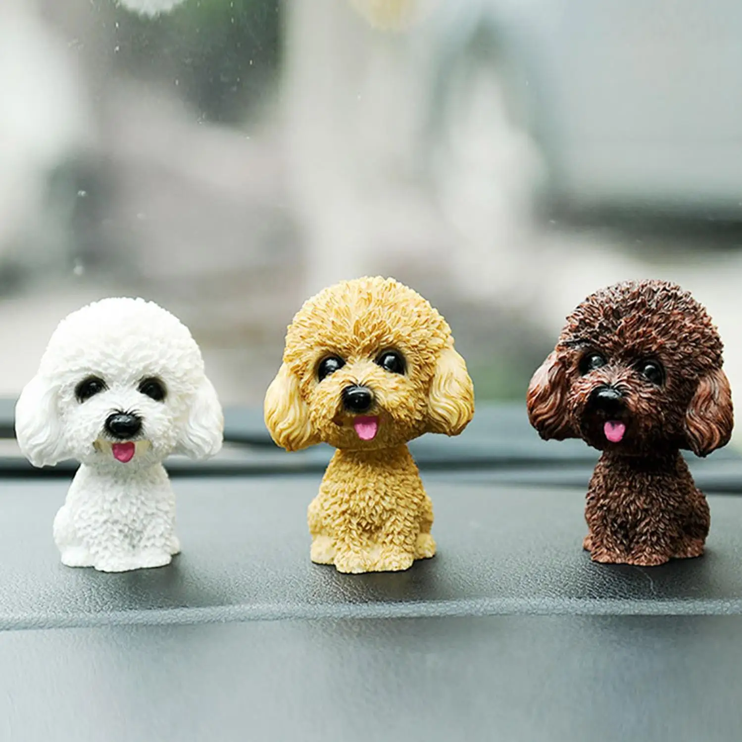 Аксессуары для автомобиля интерьерные милые куклы собаки качающаяся голова