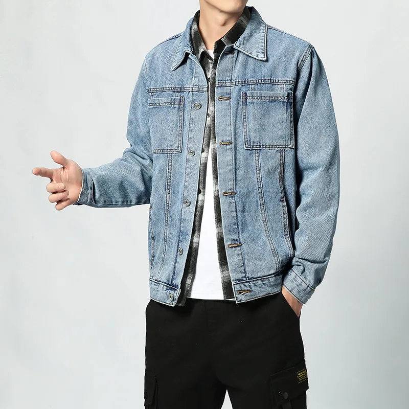 

BOBO 2020 Men'S Wear Autumn Slim Fit Denim Jacket Youth Casual Trend Denim Jacket