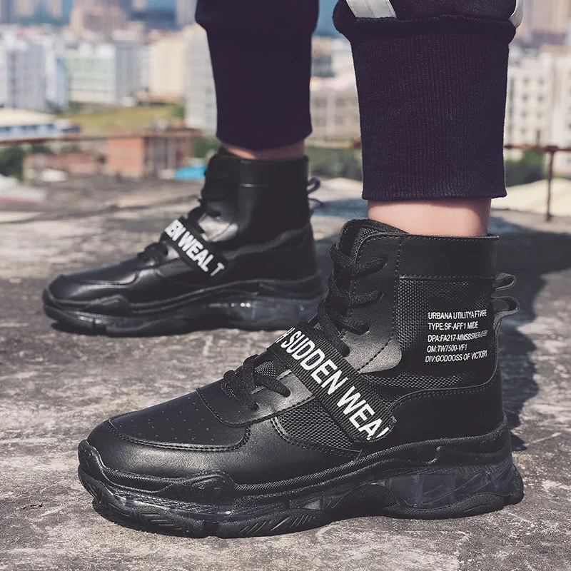 Кроссовки Sepatu мужские высокие повседневные удобные дизайнерские сникерсы на