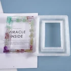 Смола Кристалл эпоксидная форма прямоугольные фото декоративные рамки литье силиконовая форма сделай сам ремесла украшения инструменты для изготовления ювелирных изделий