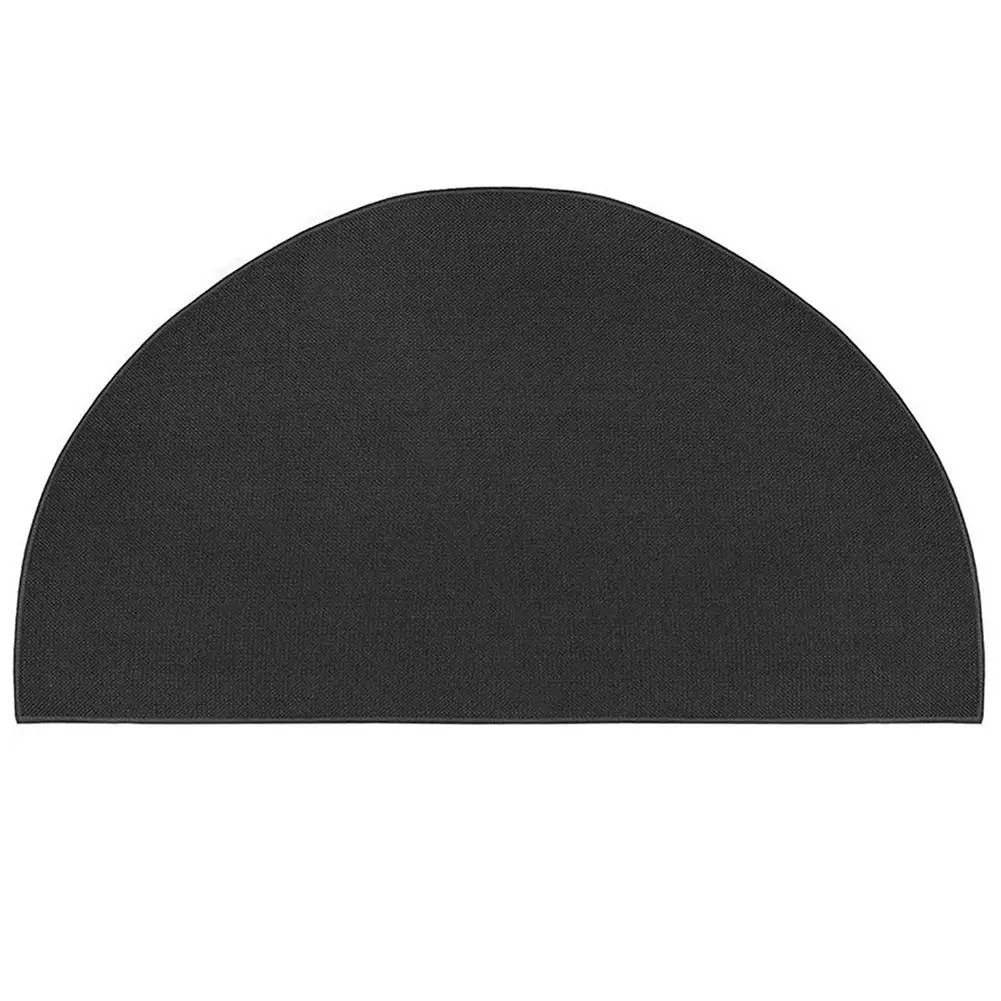 

Fireproof Hearth Rug Fire Retardant Semi-circular Anti-slip Carpet Fire Resistant Rugs For Fireplace Outdoor Grill Deck Floor