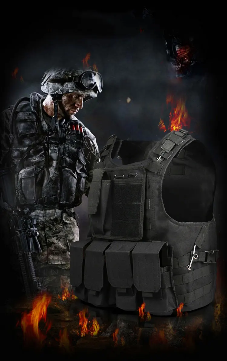 Тактический жилет, военная техника, штурмовой Жилет Molle Airsoft, верхняя одежда, охотничий Камуфляжный жилет, боевой жилет