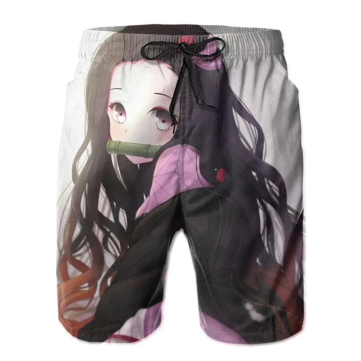 

Мужской купальный костюм Nezuko, плавки, одежда для плавания, пляжные шорты для серфинга