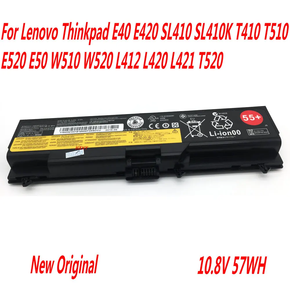 Оригинальный аккумулятор для ноутбука Lenovo Thinkpad E40 E420 SL410 SL410K T410 T510 E520 E50 W510 W520 L412 L420