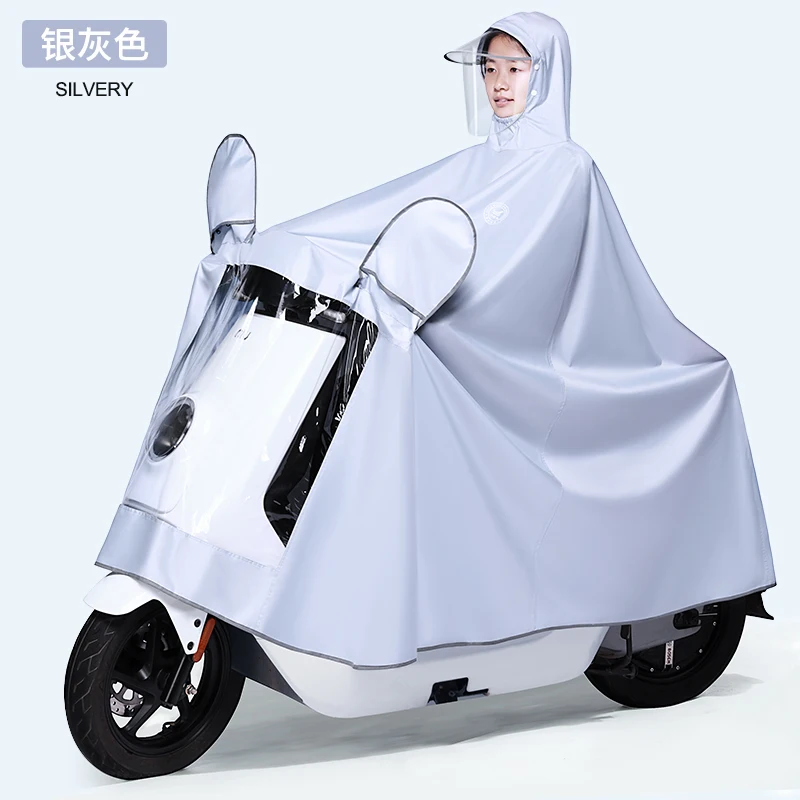 

White Waterproof Raincoat Jacket Transparent Motorcycle Overall Plastic Raincoat Clear Stylish Regenjacke Rider Rainsuit