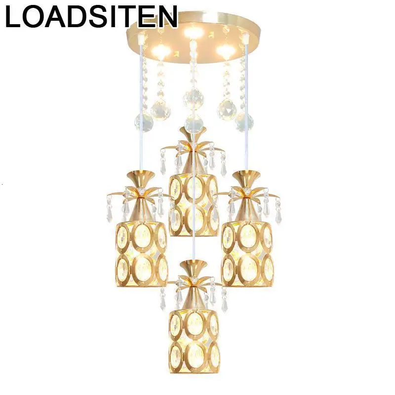 

Crystal Deco Chambre Fille Lampara Techo Colgante Moderna Lustre E Pendente Para Sala De Jantar Luminaria Hanging Lamp